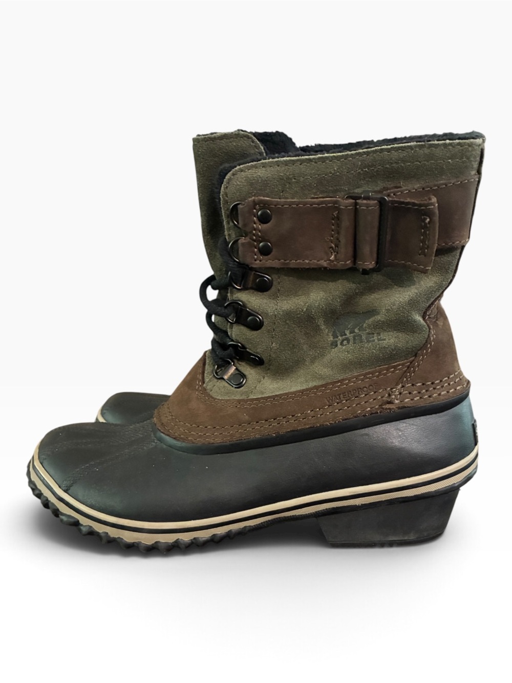 Sorel Winter Fancy Lace Waterproof Boots Sz 9